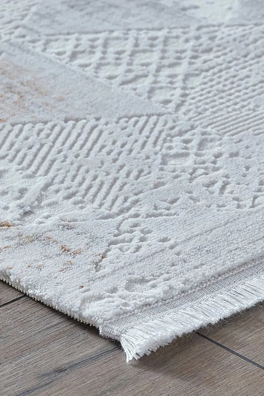 Viera 18823 Dikdörtgen Akrilik Makine Halısı 80x000 - Bakır 3