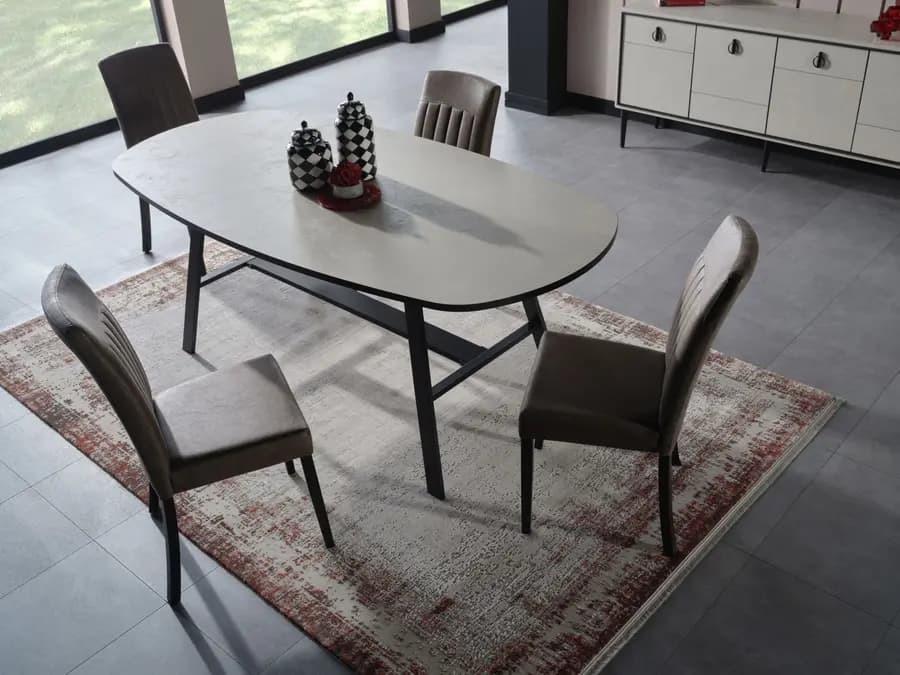 Vista Yemek Odası Takımı Krem 4
